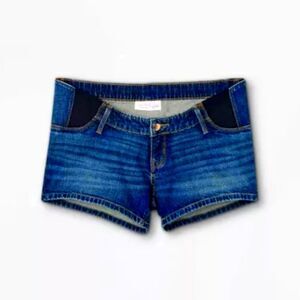 Under Belly Midi Maternity Jean Shorts - Isabel Maternity Size 16/33
